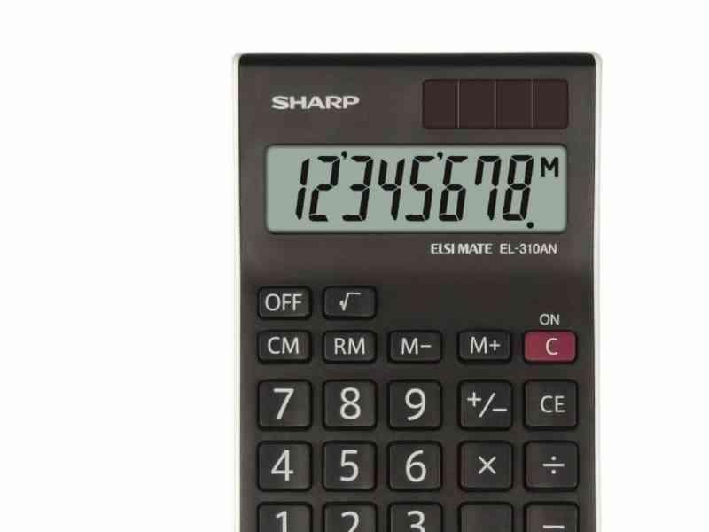 Sharp Bordregner El-310Anwh - Elektronisk Regnemaskine