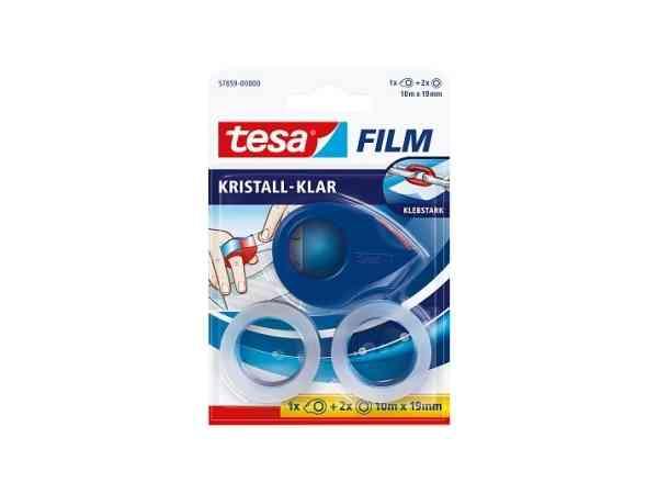 Tesa 57859 Tape, 1,9 cm x 10 m, Blå/Rød