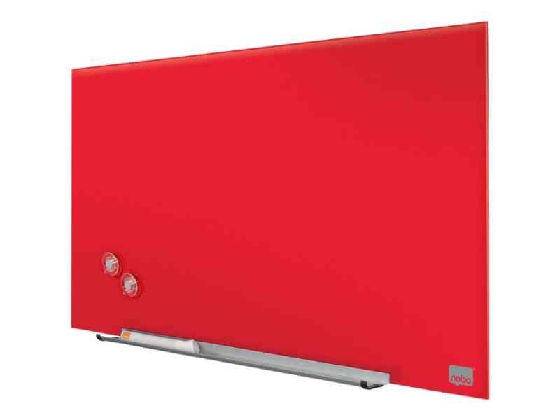 Nobo Impression Pro Magnetisk Glas Whiteboard 68x38 cm Rød