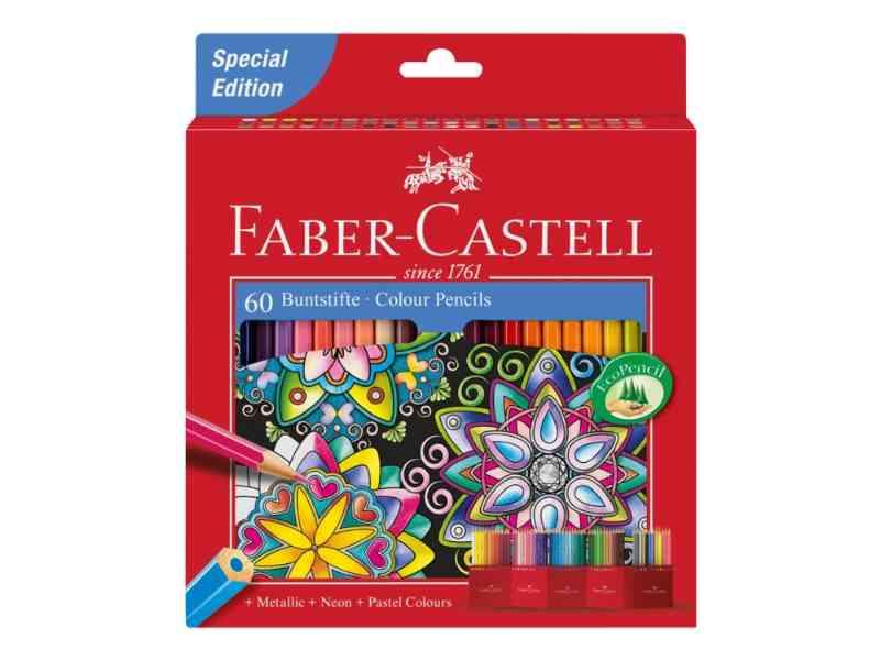 Faber-Castell Slot Special Edition - 60 Farvede Blyanter