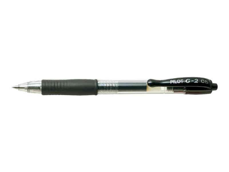 Pilot G-2 – Sort Gelblæk Rollerball-Pen 0,5 mm