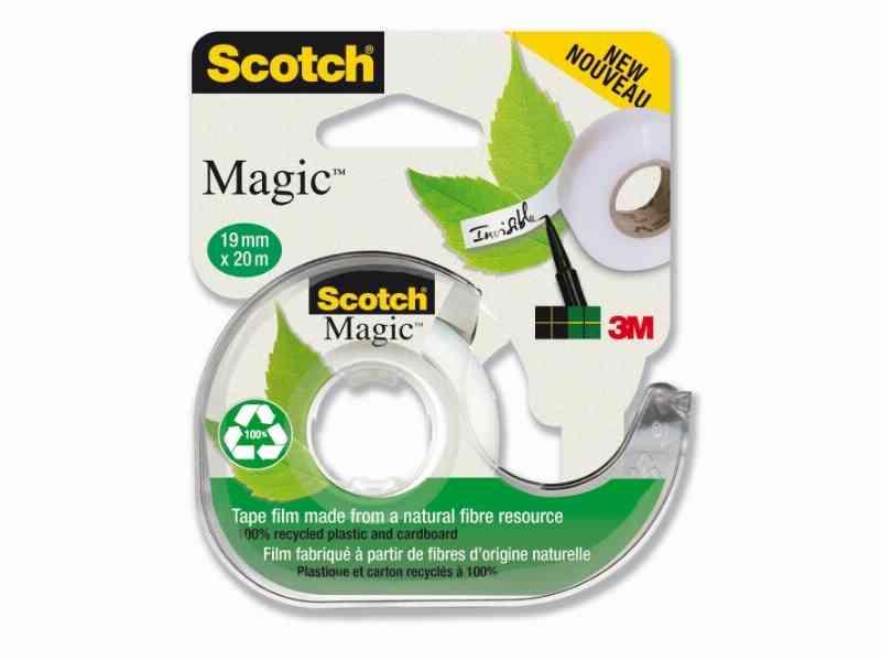 Scotch® Magic™ Tape Økologisk, 1 Rulle + Dispenser