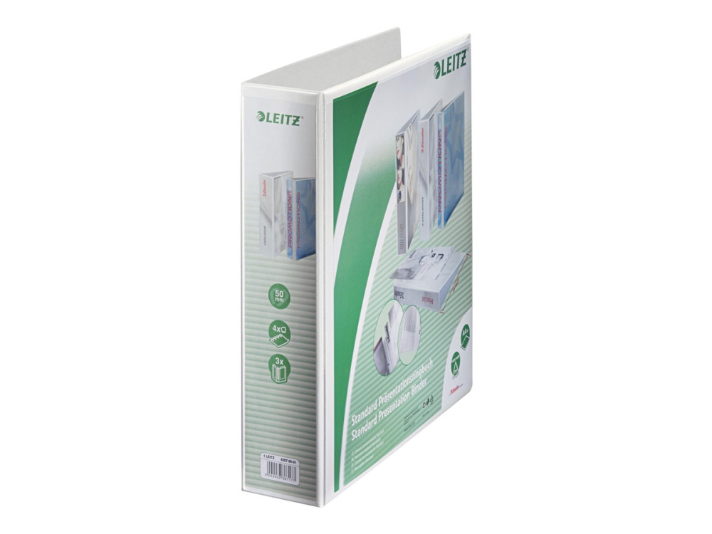 Leitz Præsentationsringbind 5 Rum A4 Maxi Hvid - 500 Ark