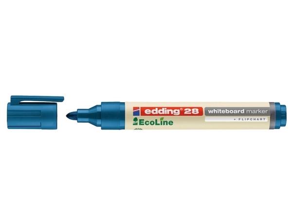 Edding 28 Ecoline Hvidtavlemærker, Rund, Blå - Tilbud!