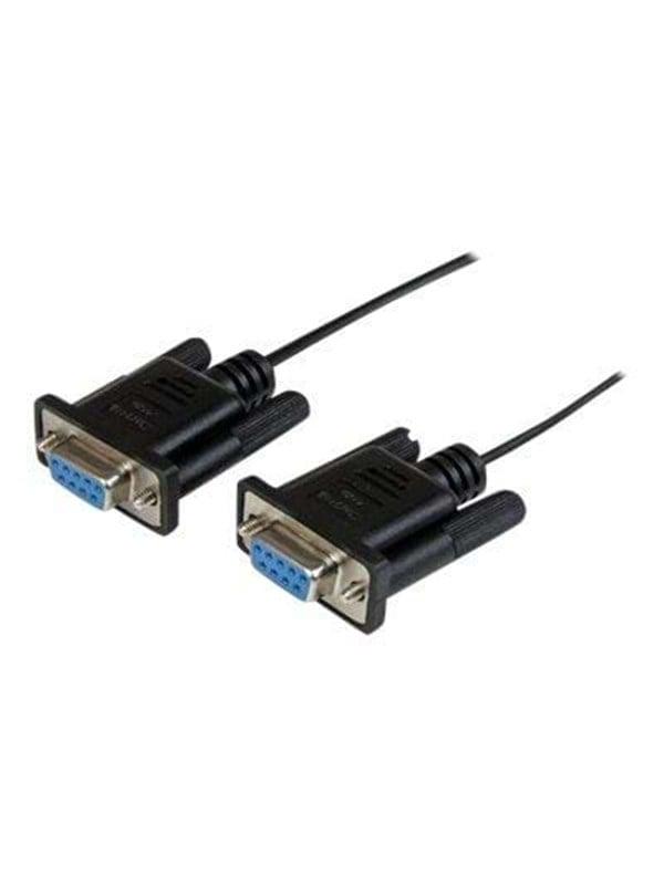 StarTech DB9 RS232 Null Modem Kabel - 1 m, Sort