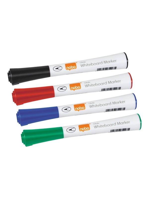 Nobo Whiteboardmarker Glide Fine Ass. 4-pack