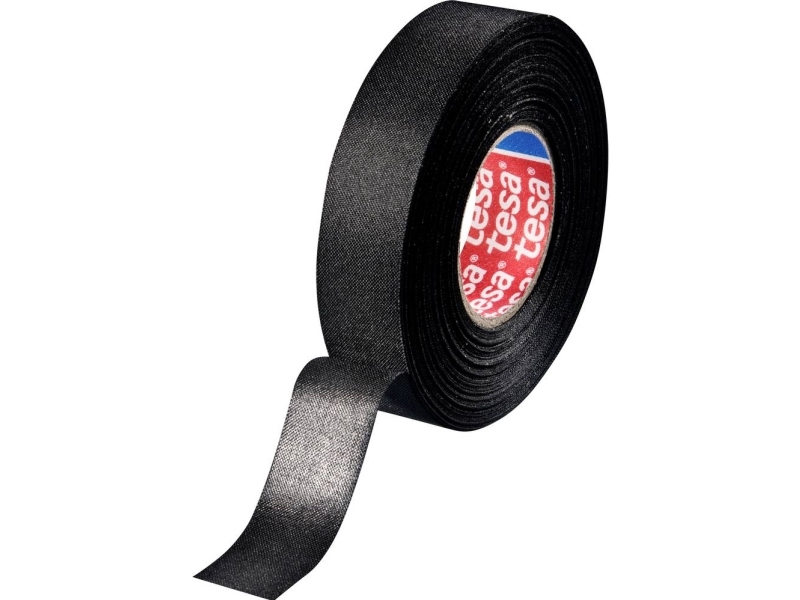 Tesa Pv10 Tekstiltape Sort - 25 M x 19 Mm, Godt Tilbud!