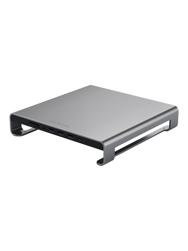 Satechi Type-C Aluminium Monitorstativ med Dockingstation