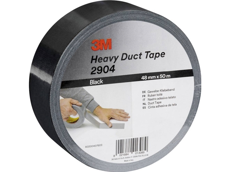 3M 2904 Sølv Tekstiltape - 50 M x 48 Mm, Tilbud!