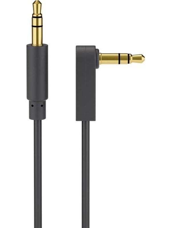 Pro AUX audio kabel 3,5 mm stereo 90° vinkel 0,5 m