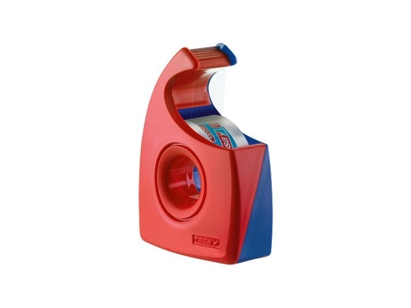 Tesa 57444 Emballagetape, 1,9 cm x 33 m, Blå/Rød