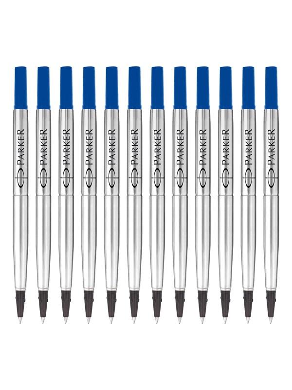 Parker Rollerball Refills, Fin, Blå - 12 stk. Kvalitet!