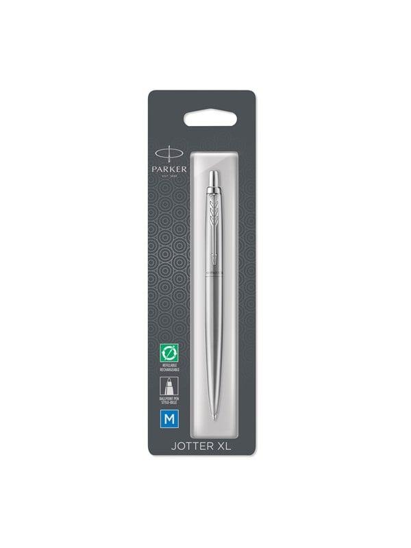 Parker Jotter XL Monokrom Grå Kuglepen - M Blå, Boblepakke
