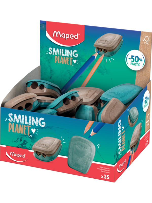 Maped Smiling Planet blyantspidser - bæredygtig kvalitet