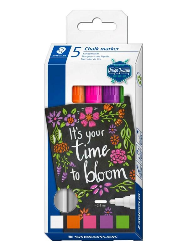 Staedtler Lumocolor Kridtmarker - 5 stk. til kridttavler