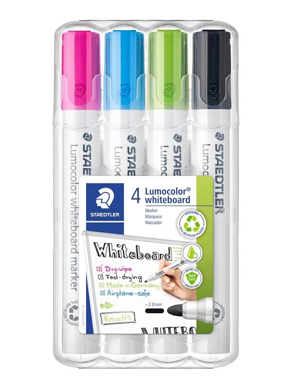 Staedtler Lumocolor Whiteboardmarkere 2mm - 4 stk. Boks