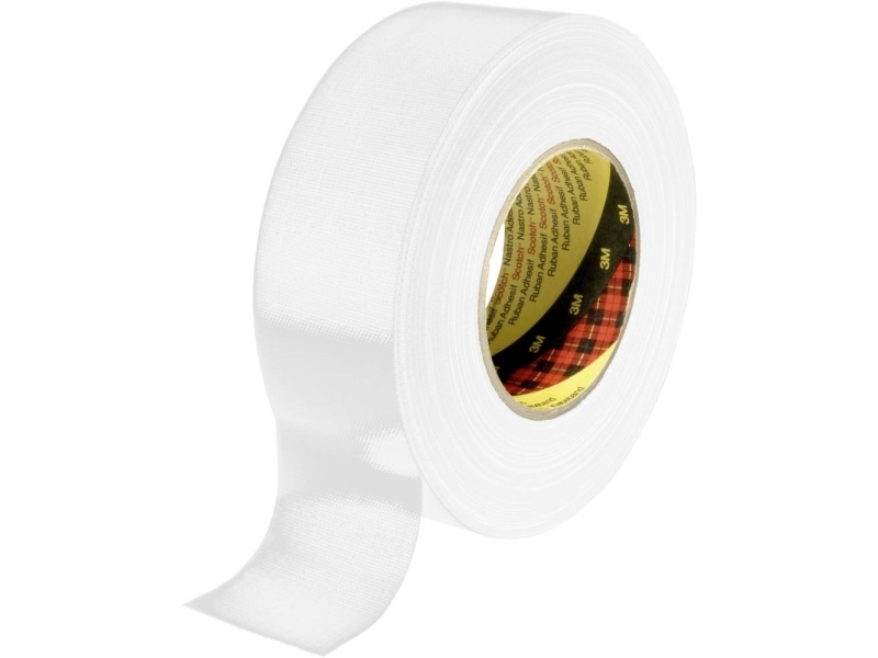 3M 389W25 Hvid Tekstiltape - 50 M x 25 Mm - Godt Tilbud!