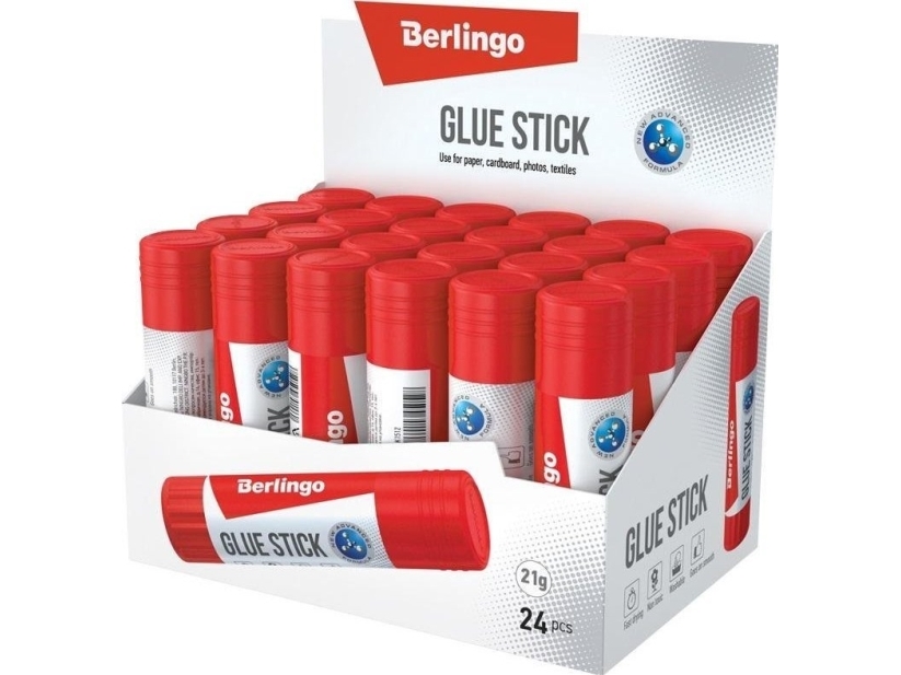 Berlingo PVP Limstift 21g - Pakke med 24 Stk.