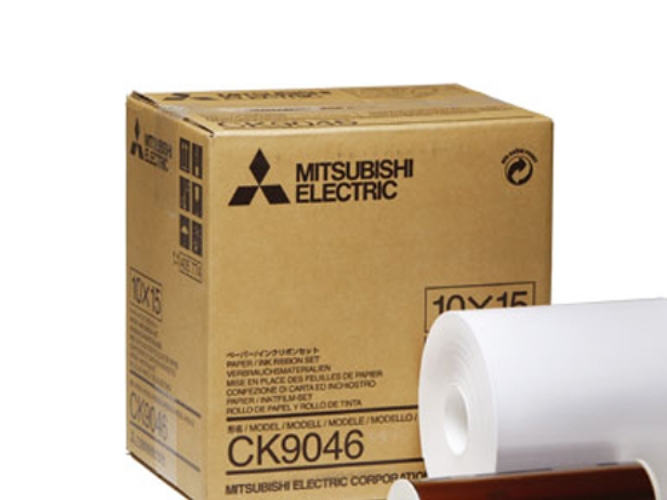 Mitsubishi Electric Fotopapir, Hvid, 4" x 6", 10 x 15 cm