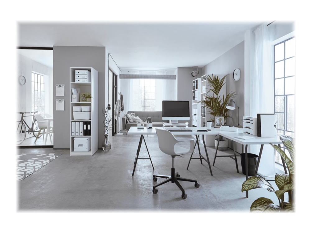 Leitz Wow - Papirkurv 15 L med Håndtag - Sort