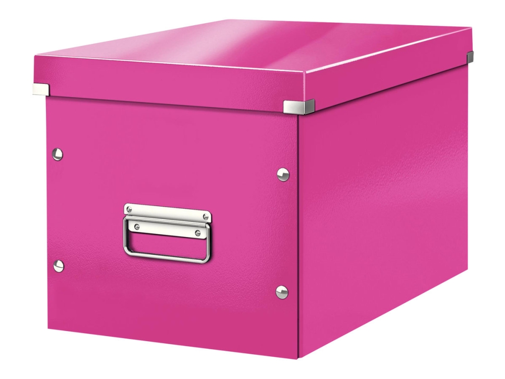 Leitz Click & Store Wow Cube Opbevaringsboks - Pink Rabatt!