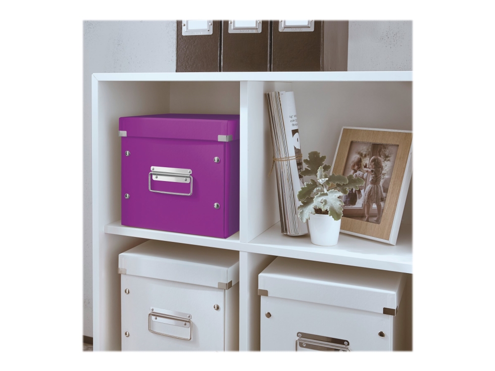 Opbevaringsboks Leitz Click & Store Wow Cube Lilla