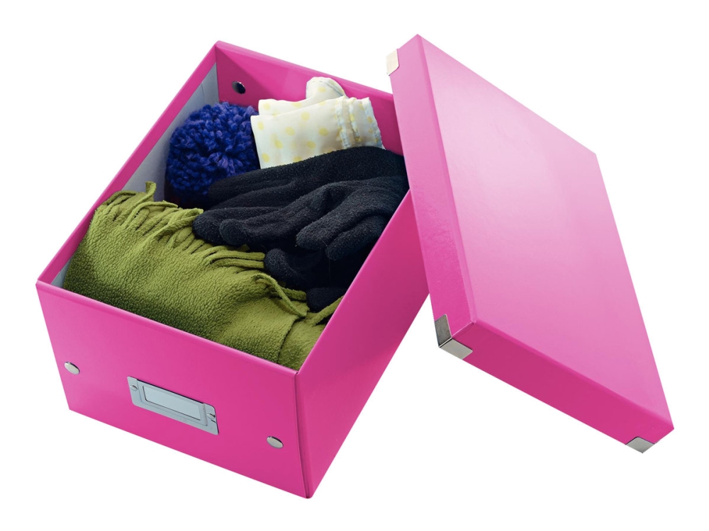 Leitz Click & Store Wow Opbevaringsboks i Pink - 84% Genbrug