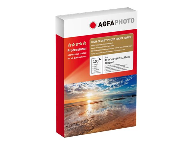 Agfaphoto Professionelt Højglans Fotopapir - 100 Ark