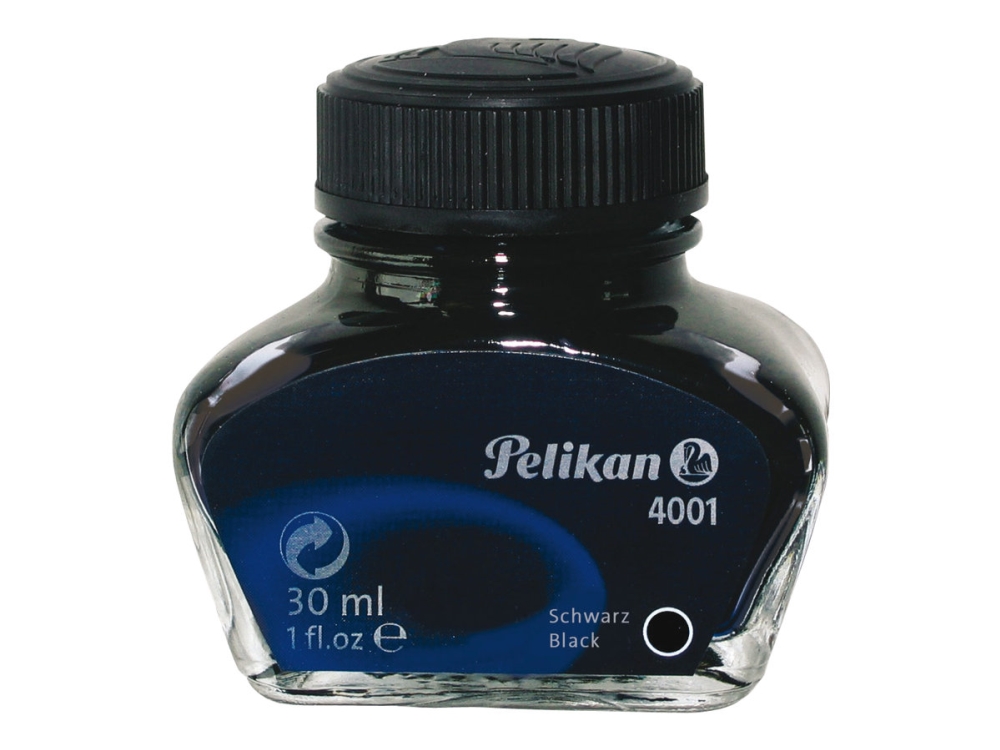 Pelikan 4001 Blæk - Strålende Sort - 30 Ml på tilbud