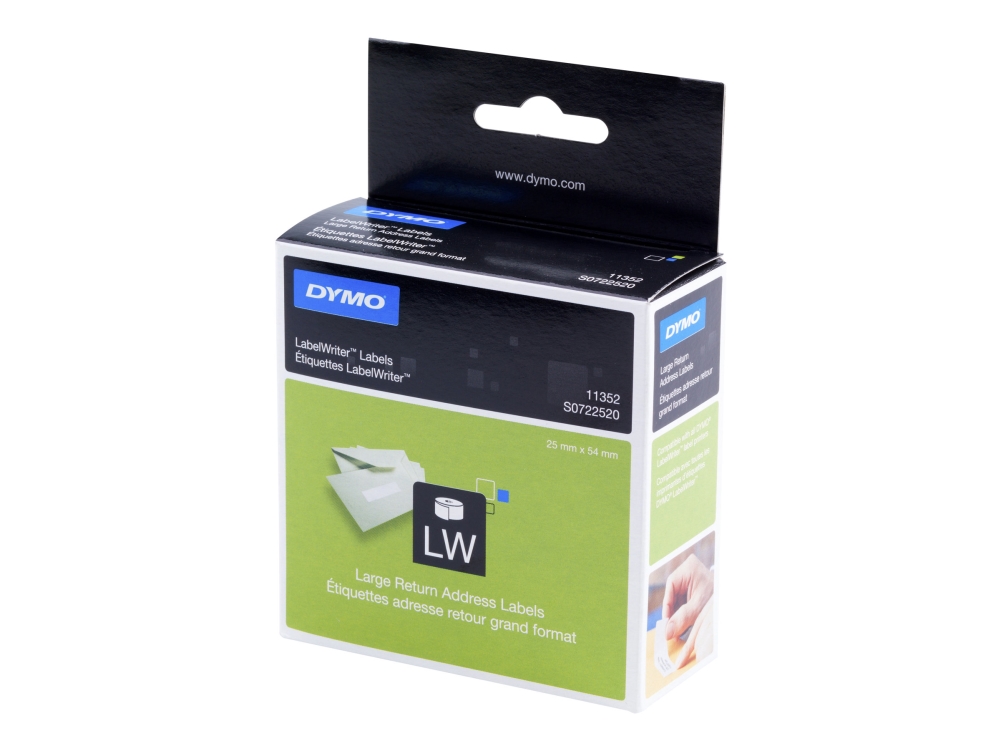 Returadresseetiketter til Dymo Labelwriter - 500 stk.
