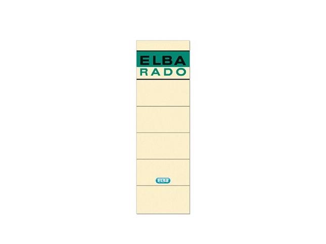 Elba Spine Etiketter 10 Stk - Beige, Sort, Grøn, Pap