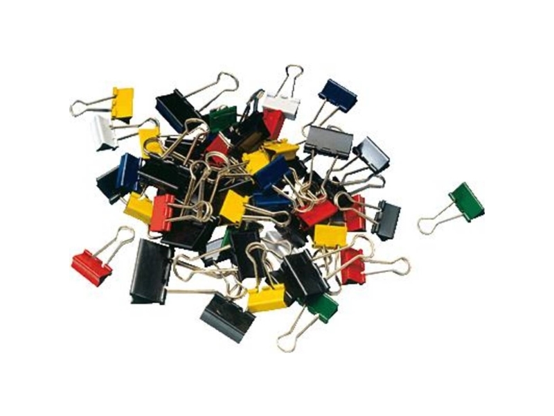 Flerfarvede papirclips fra Maul - 50 stk. til kontoret