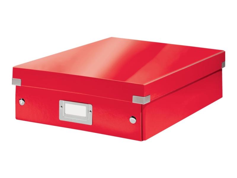 Leitz Click & Store Wow Medium Opbevaringsboks, Rød