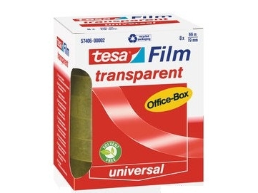 Transparent Tesafilm Tape - 8 Ruller, 19 Mm X 66 M