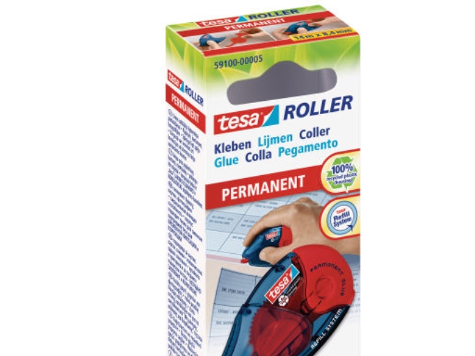 Permanent Limroller Tesa Ecologo, 8,4 mm x 14 m