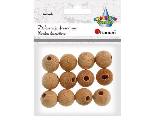 Titanum Wooden Beads 12Pcs