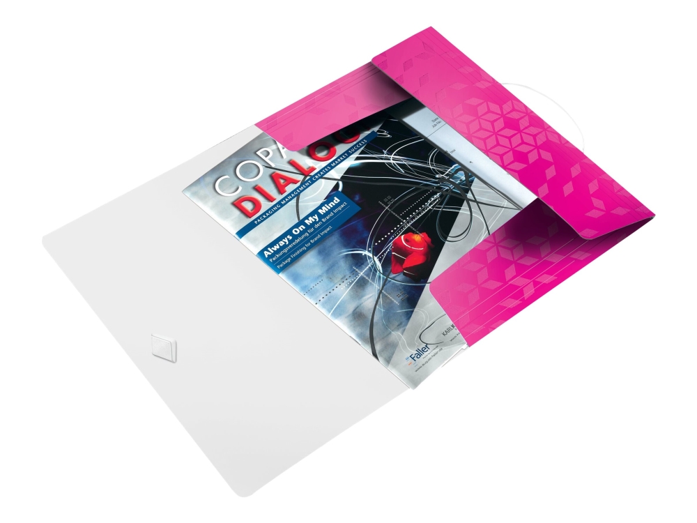 Elastikmappe Leitz 4599 Wow 3-Klap Pink