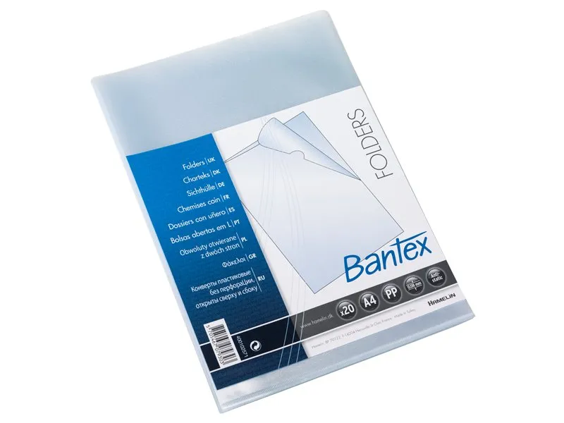 Bantex A4 Chartek 0,08 Mm Transparent - (20 Stk.)