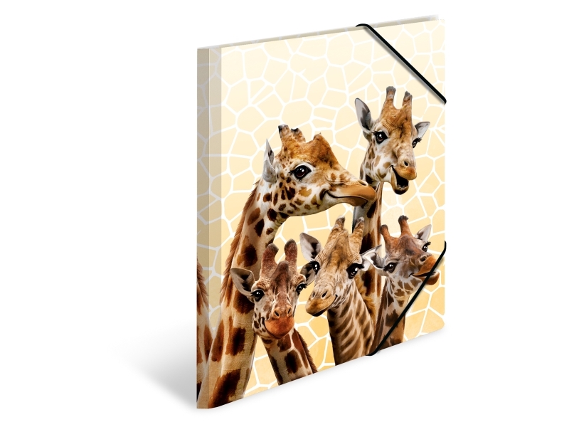 Herma Giraffe Friends, Traditionel Filmappe, A4, Polypropylen (Pp), Flerfarvet, Elastik, 240 Mm