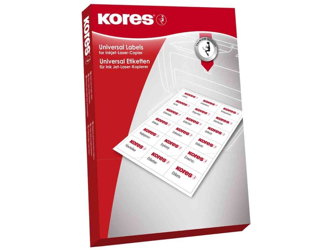 Kores L7016, Hvid, Universel, Rektandel, A4, Tyskland, Laser/Inkjet