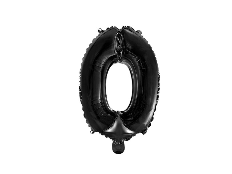 Folie Tal Ballon 0 Sort, 41 Cm