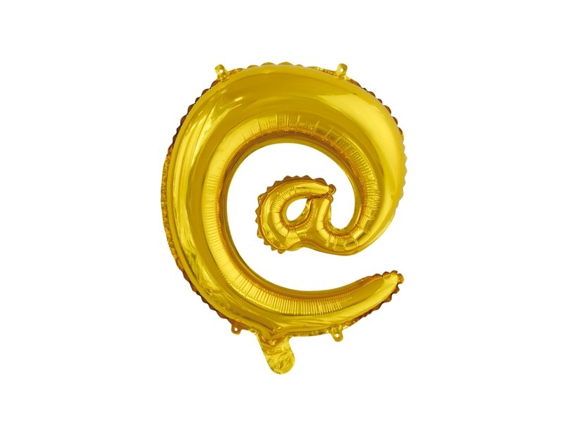 Folieballon Guld @ 41 Cm