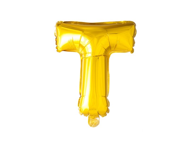 Folie Ballon T, Guld 41 Cm