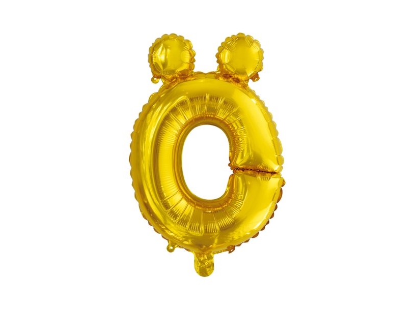 Folie Ballon Ö, Guld 41 Cm