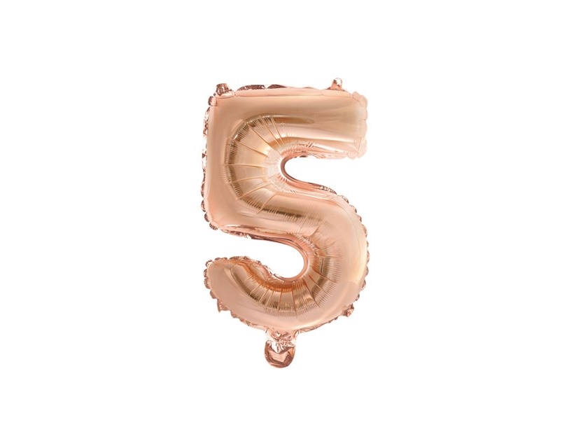 Folie Ballon 5 Rose Gold, 41 Cm