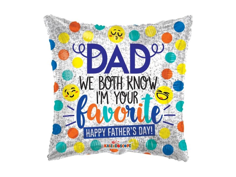 Folieballon Dad Smilies