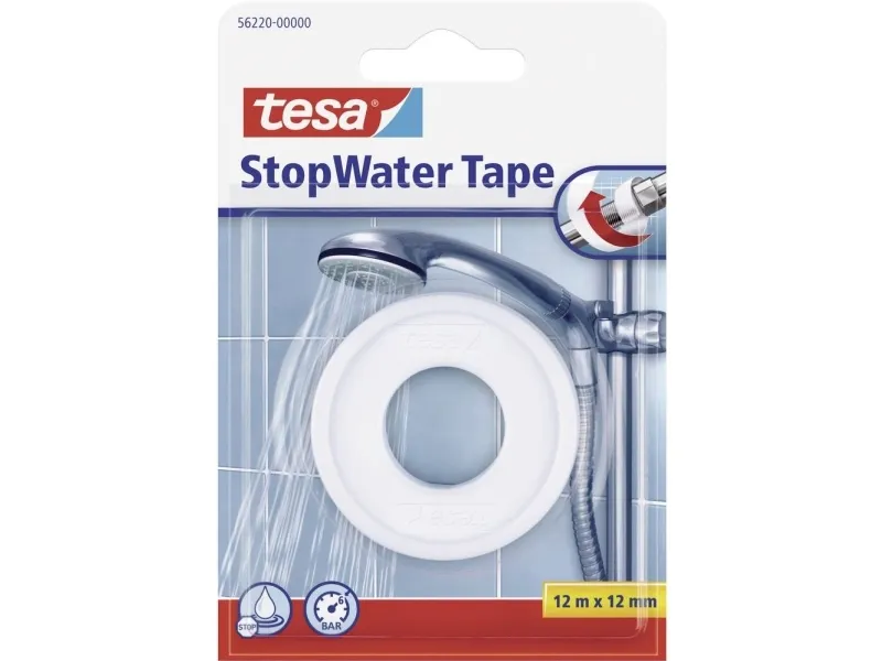 Tesa Teflon Repair Tape Stop Water 12M X 12Mm Hvid