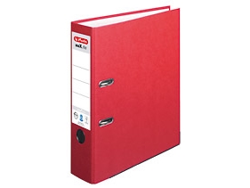 Herlitz Mappe Max.File Nature Plus, Rygbredde: 80 Mm, Rød Din A4, Specialpapiromslag, Kantbeskyttelse, Pålimning (10841385)
