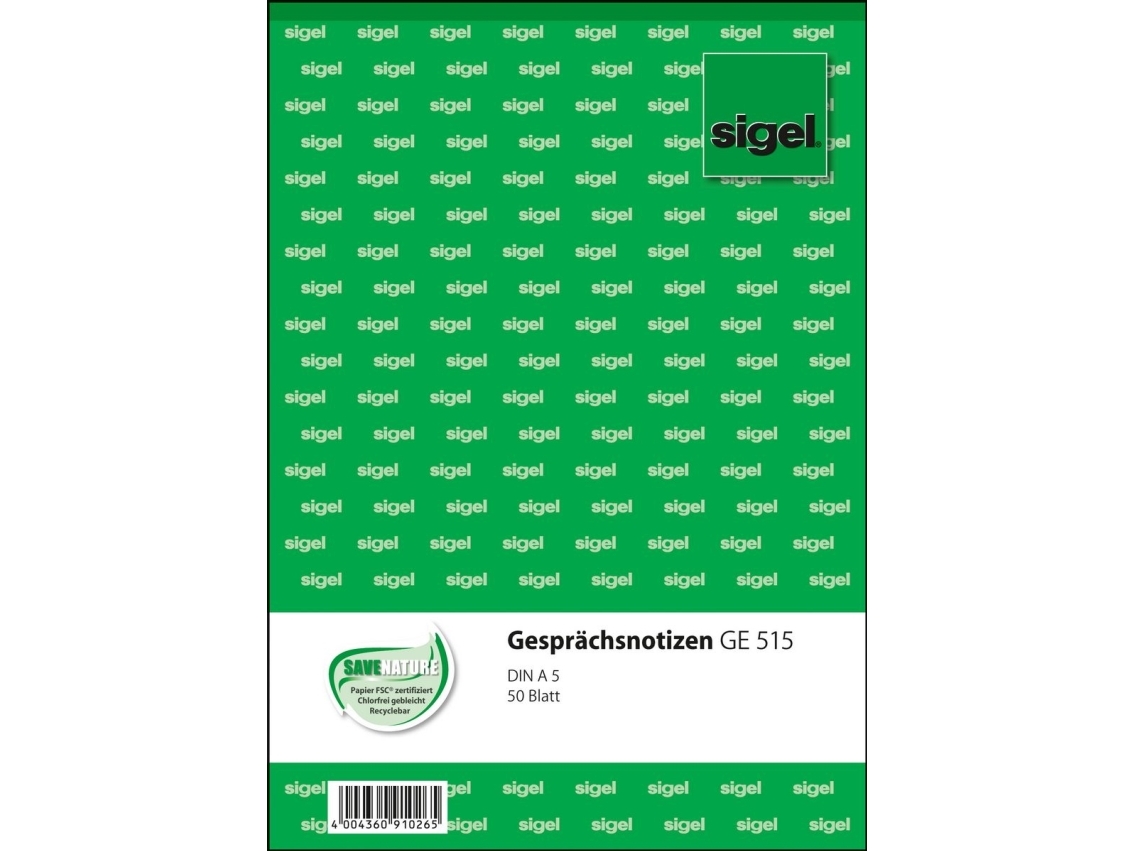 Sigel Ge515, 50 Ark, A5, Hvid