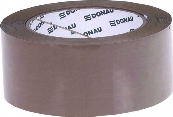 Donau Hot-Melt Emballagetape, 48 Mm, 132 M, 40 Mikron, Brun